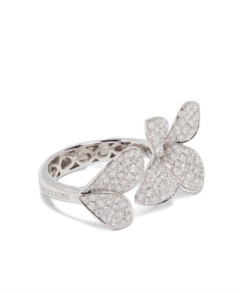 18K white gold Giardini Segreti diamond ring